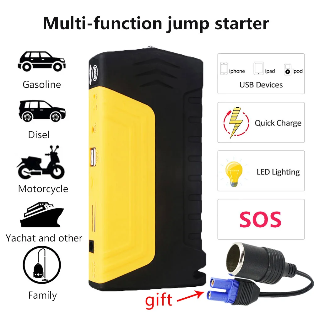 

Emergency Car Jump starter Power supply New mini battery booster 12V Auto Motorcycle Starting Device Car Battery Booster Buster
