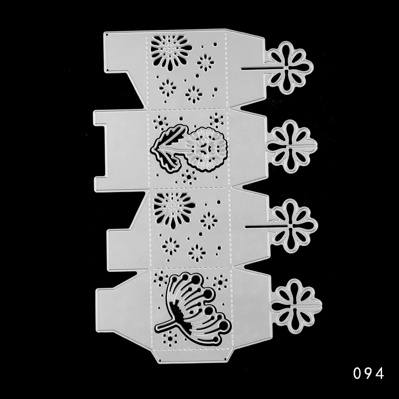 

3D Box Metal Cutting Dies Stencil Template Suit For Sizzix Fustella Big Shot Cutting Machine
