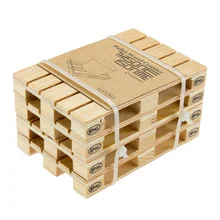 Simulation Mini Holzpalette Tasse Mat Untersetzer Untersetzer Wohnkultur Bar P50