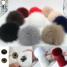 Меховые помпоны для крышки меховыми помпонами из натурального меха енота помпонами шарики натуральным лисьим мехом помпонами для шляпа 15 см меховой помпон для шапки