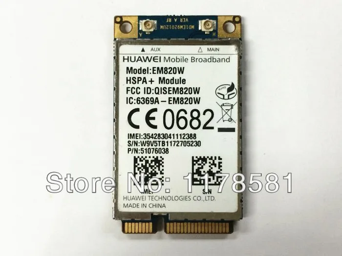 Открыл EM820W 3g WCDMA GSM модуль WWAN HSPA + 21 МБ более EM820w gps 3g карты