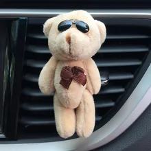 Украшение автомобиля милый смешной медведь воздуха на выходе Ароматный Духи клип освежитель воздуха диффузор