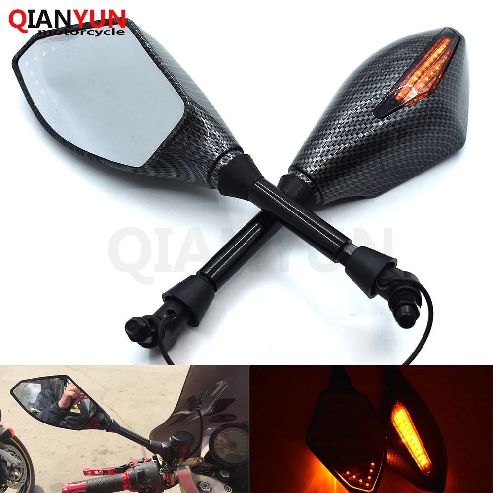 

Universal 10 mm motorcycle LED turn signal rear view mirror side mirror For KTM RC8 RC8R 1290 Super Duke R 990 SuperDuke 690