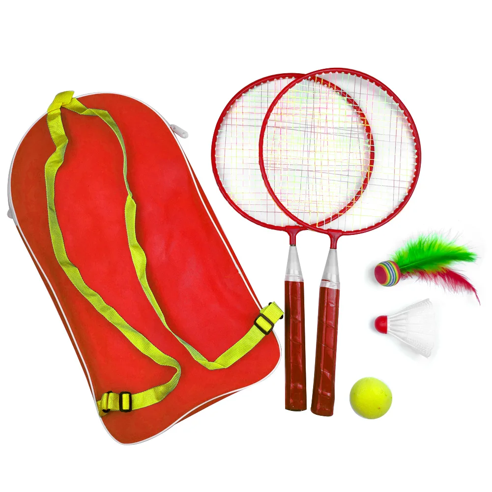 

1 Set With Backpack Badminton Tennis Set Educational Badminton Racket Outdoor Games Child Sport With Shuttlecock Kid Baby