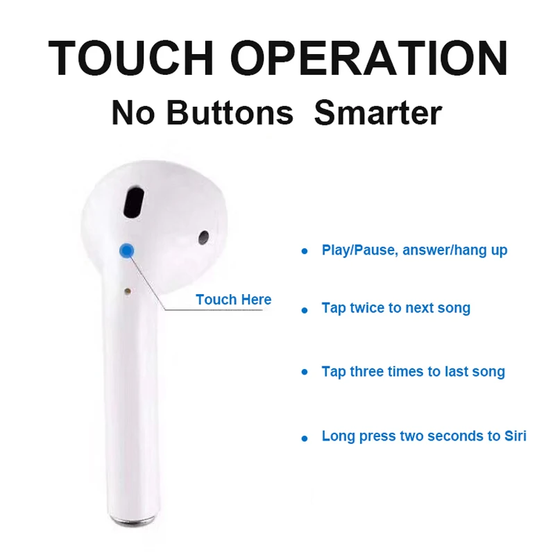 i10 TWS Bluetooth 5.0 Earphones Earbuds Mini Stereo Sport Music Touch Control Headsets With Charging Box I9S Upgraded For Iphone