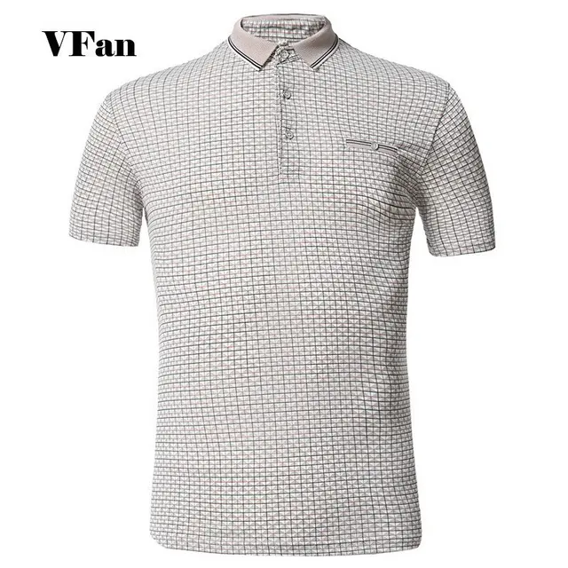Buy Men Stripe Polo Shirts None Iron Polyester 2016