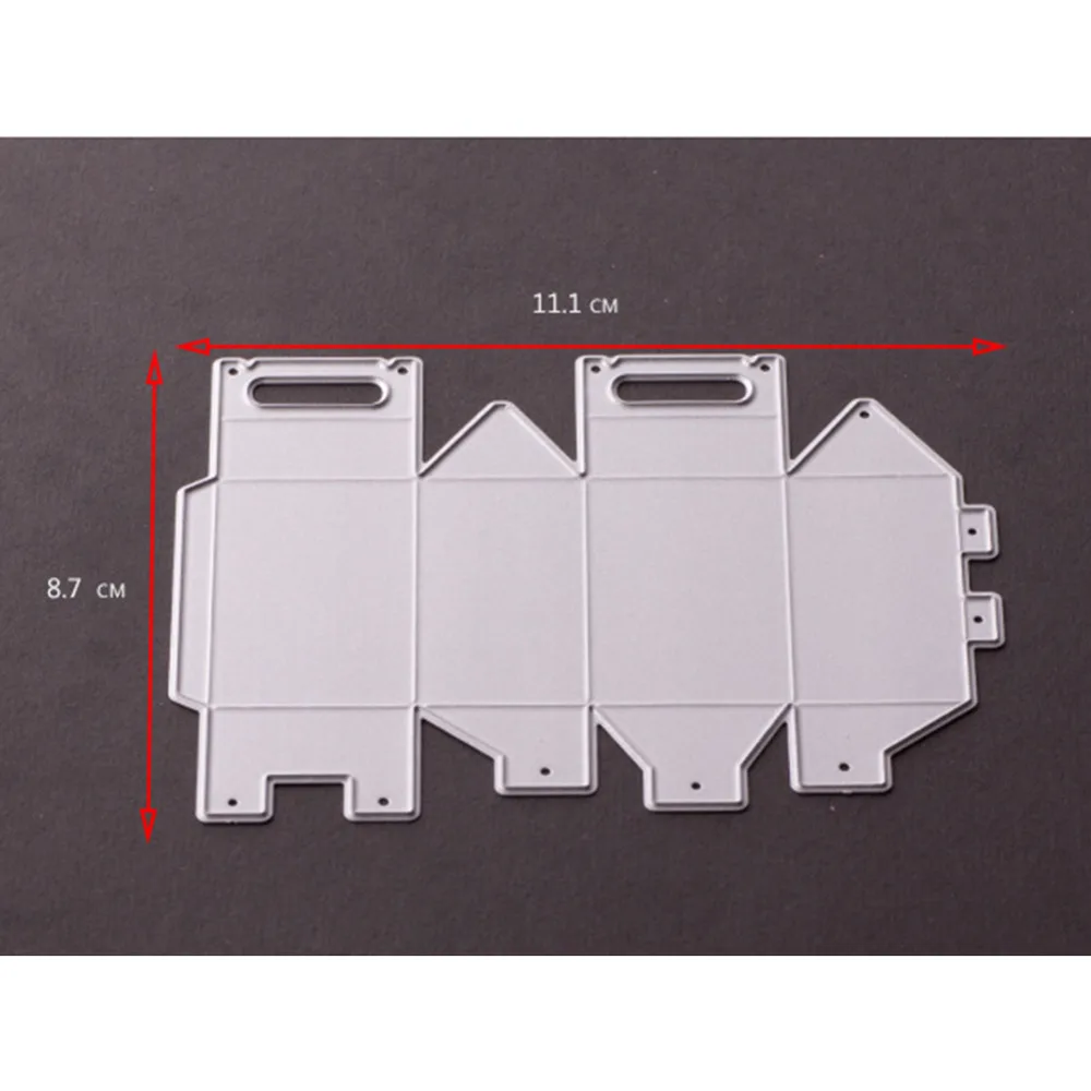 

Ufurty Metal Cutting Dies Gift Box Stencils for Scrapbook DIY Photo Album Paper Card Decorative Craft Embossing 111*87MM