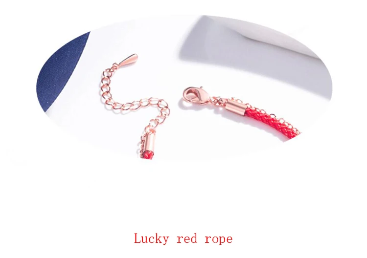Модные 925 браслеты с серебряной цепочкой для женщин Изысканные циркониевые красные веревки зодиака золотые свиньи браслеты для девочек юбилей ювелирные изделия подарок
