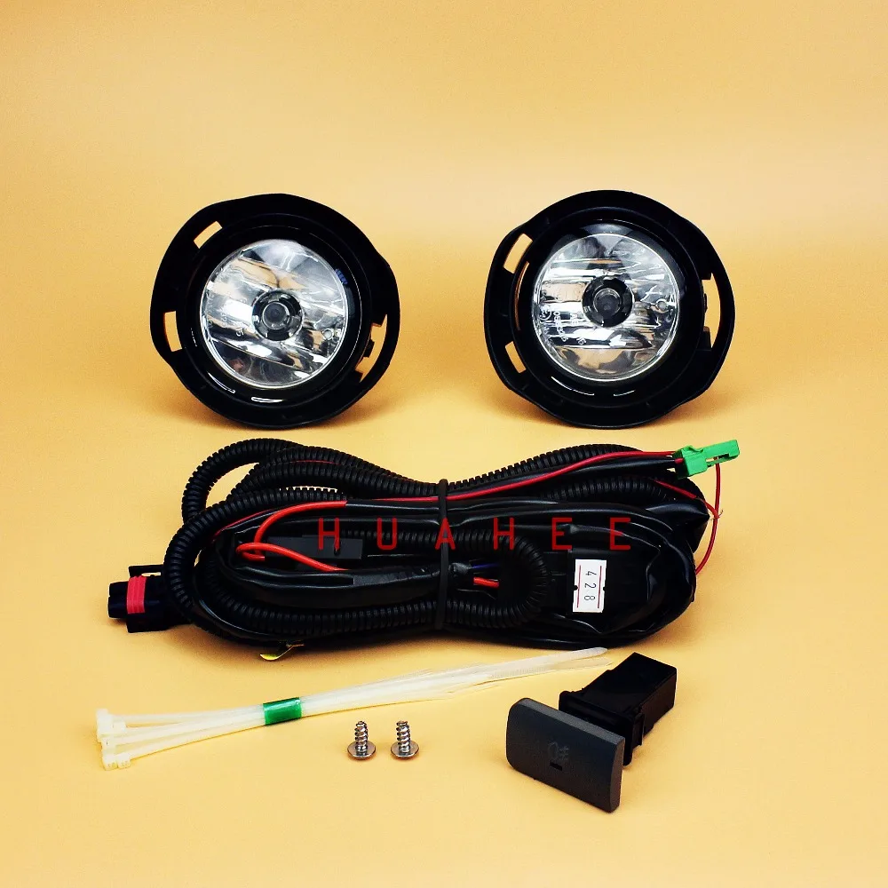 

For Toyota Etios Sedan / Hatchback 2011 2012 2013 2014 2015 Bumper Fog Lights Aftermarket Lamp Kit w/Bulb H11 Switch Wire