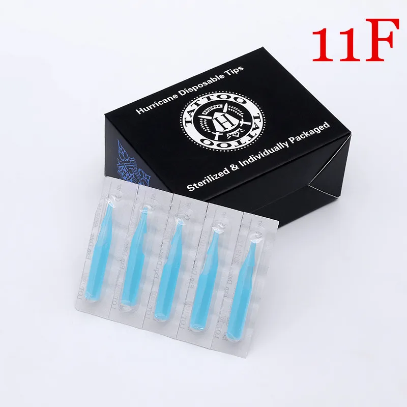 Disposable Tattoo Tips 50Pcs 11FT New Professional Sterile Assorted