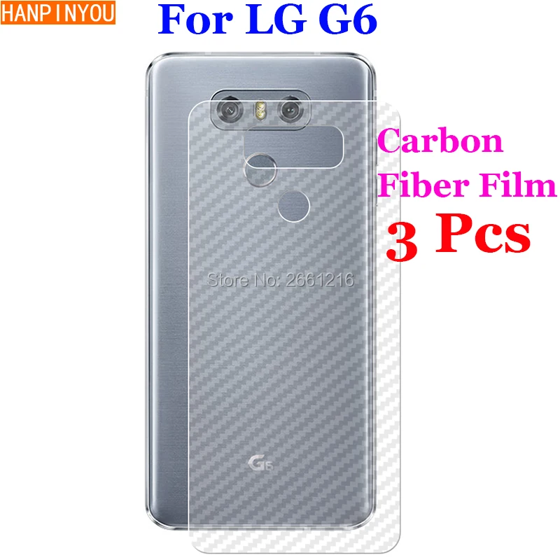 3 шт./лот для LG G6 5 7 &quot3D Нескользящая прозрачная задняя пленка из углеродного