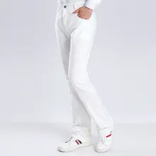 Мужские брюки с перфорацией, повседневные мужские деловые мужские брюки, классические средний вес прямой максимальной длины, Модные дышащие брюки 28-38