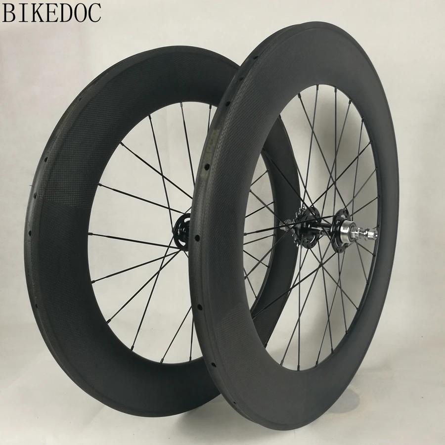 Clearance BIKEDOC 700c Carbon Wheels 88mm Fixed Gear Wheel Tubular 3K Special Sale Carbon Track Wheels Fast Delivery Wheels Fixie 10 Clearance BIKEDOC 700c Carbon Wheels 88mm Fixed Gear Wheel Tubular 3K Special Sale Carbon Track Wheels Fast Delivery Wheels Fixie 10