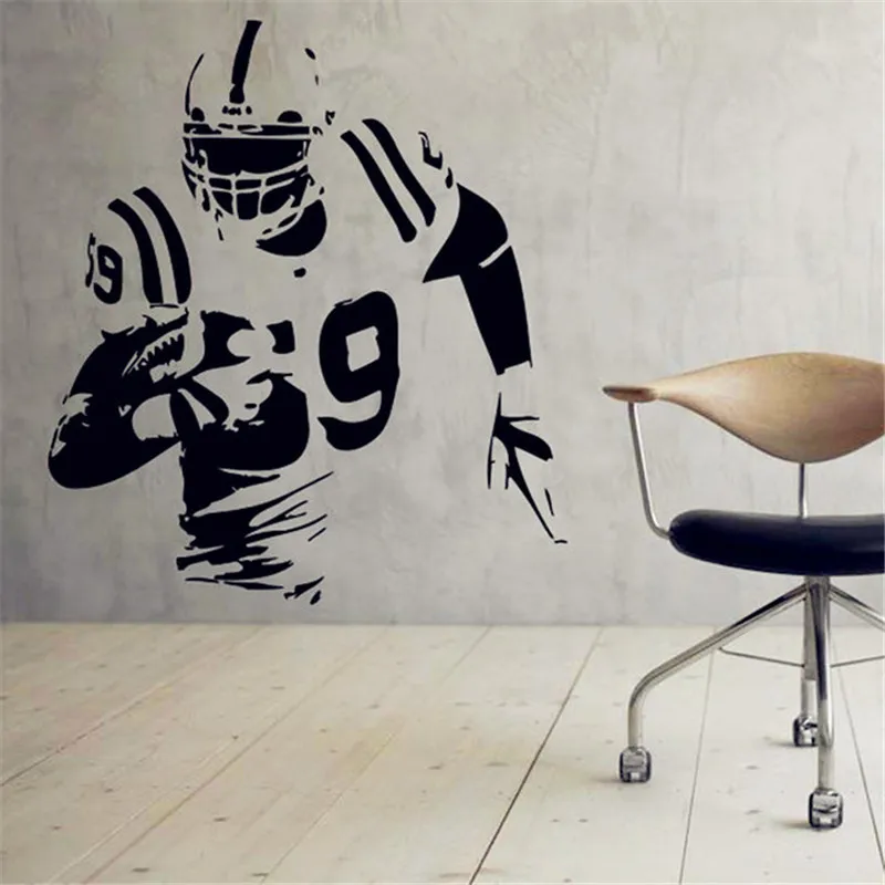 American Football Vinyl Wall Decal Sport Kids Boys Wall Sticker