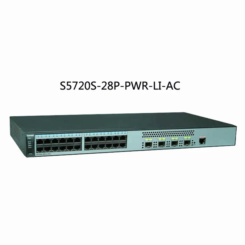 Оригинальный Хуа Вэй S5720S LI переключатель 28P PWR AC (24 x Ethernet 10/100/1000 портов 4 Gig SFP PoE + с