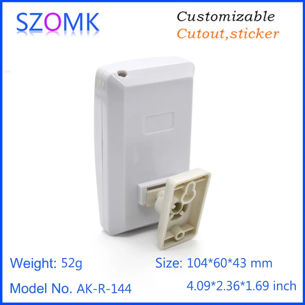 szomk new PIR motion plastic enclosure for electronics plastic junction housing with bracket plastic instrument housing PIR sensor casing (3)