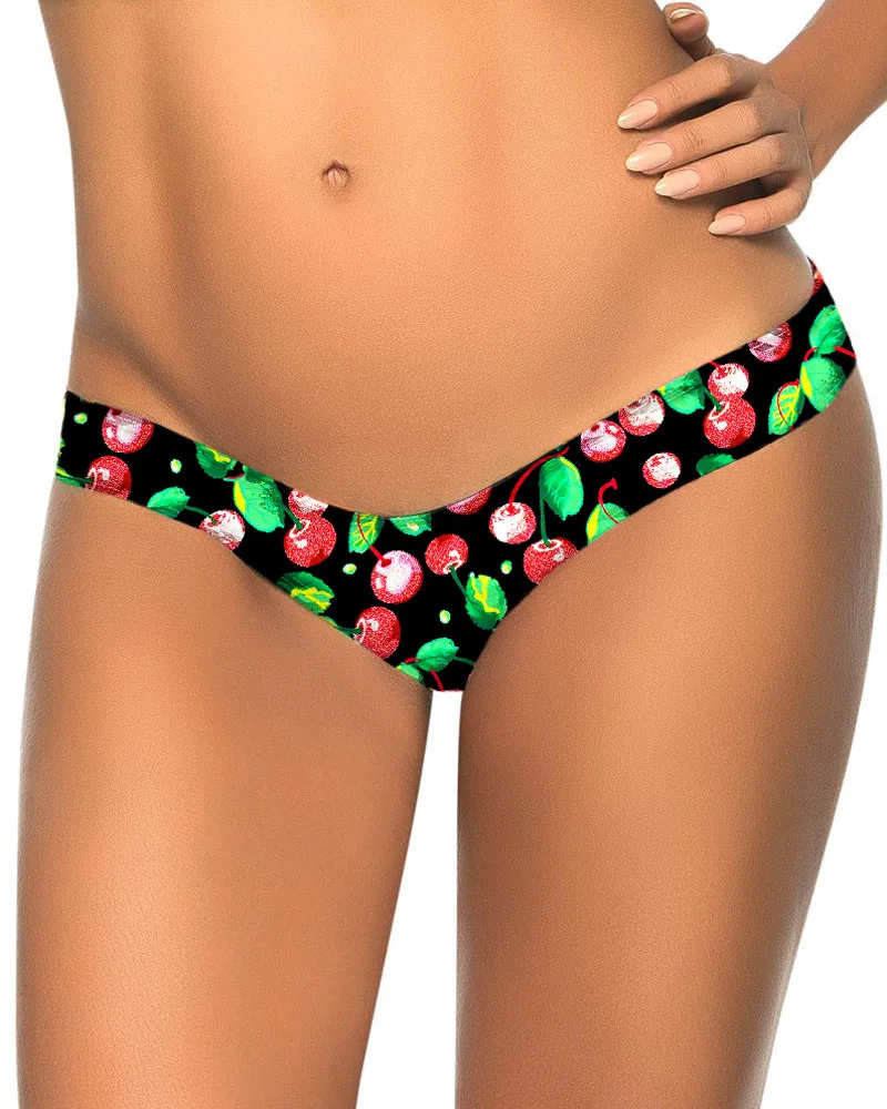 Черный с принтом черепа V стринги раздельный купальник женские пляжные шорты купальник бандаж купальный костюм бразильский Танга Бикини Низ S-XL - Цвет: Style 14