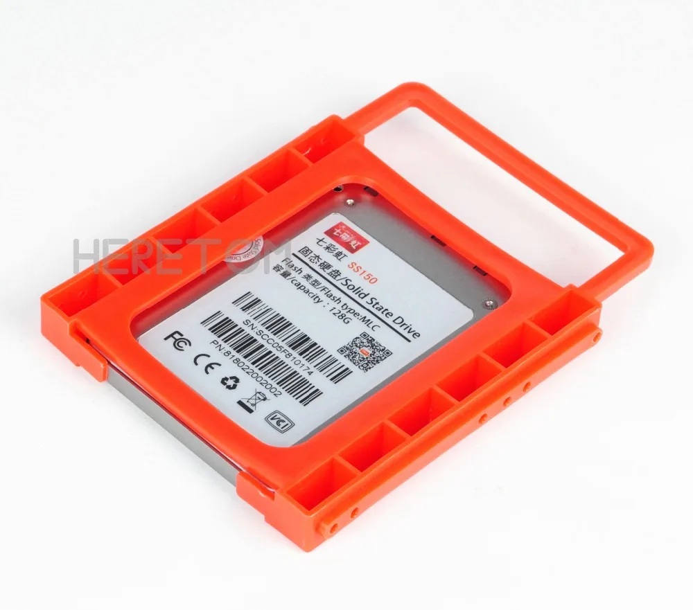 Heretom 10 шт./лот 2 5 до 3 дюймов SSD для HDD Монтажная рейка пластмассовый адаптер