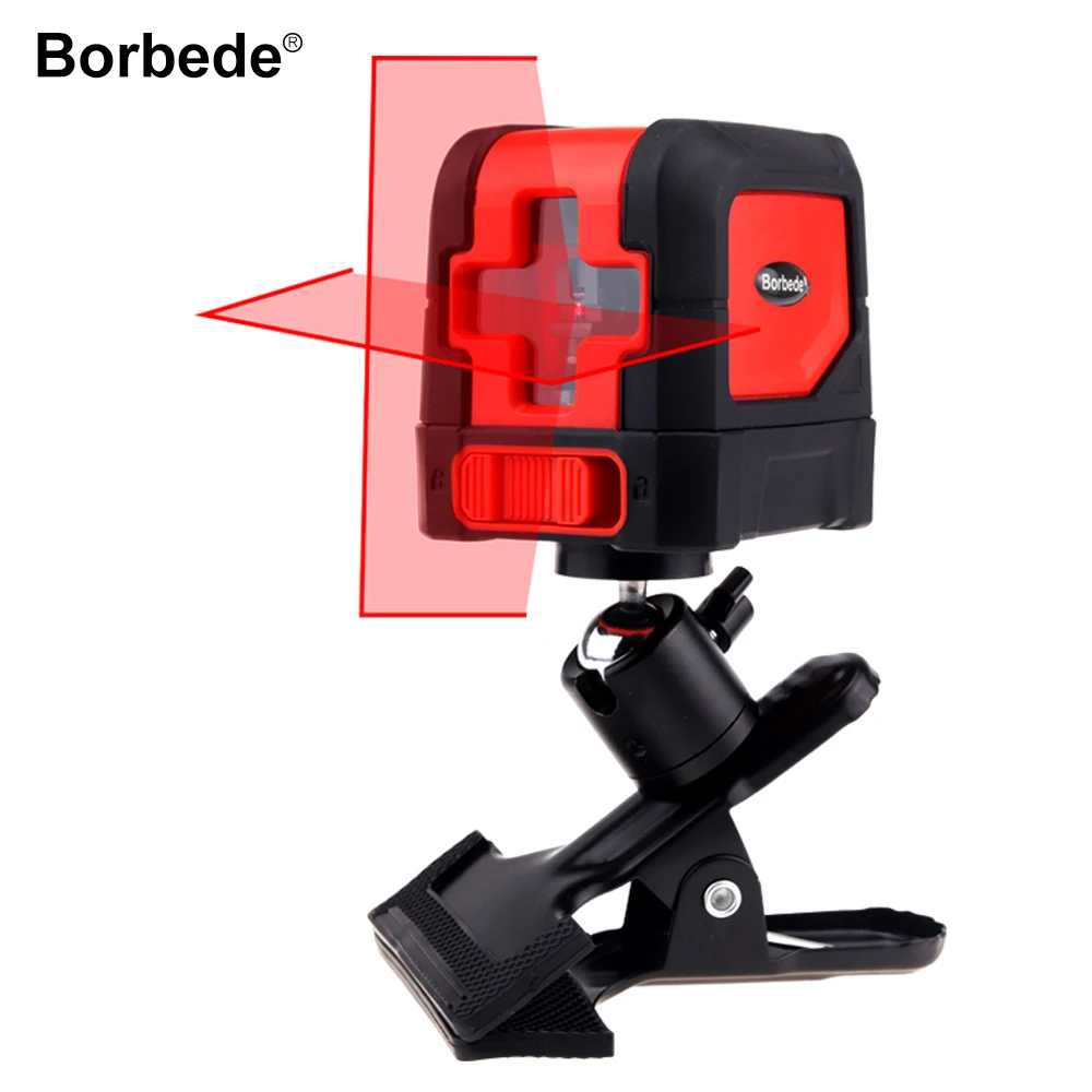 

Borbede Laser Level with 2 Red Cross Lines Self-Leveling Adjustable Portable Mini