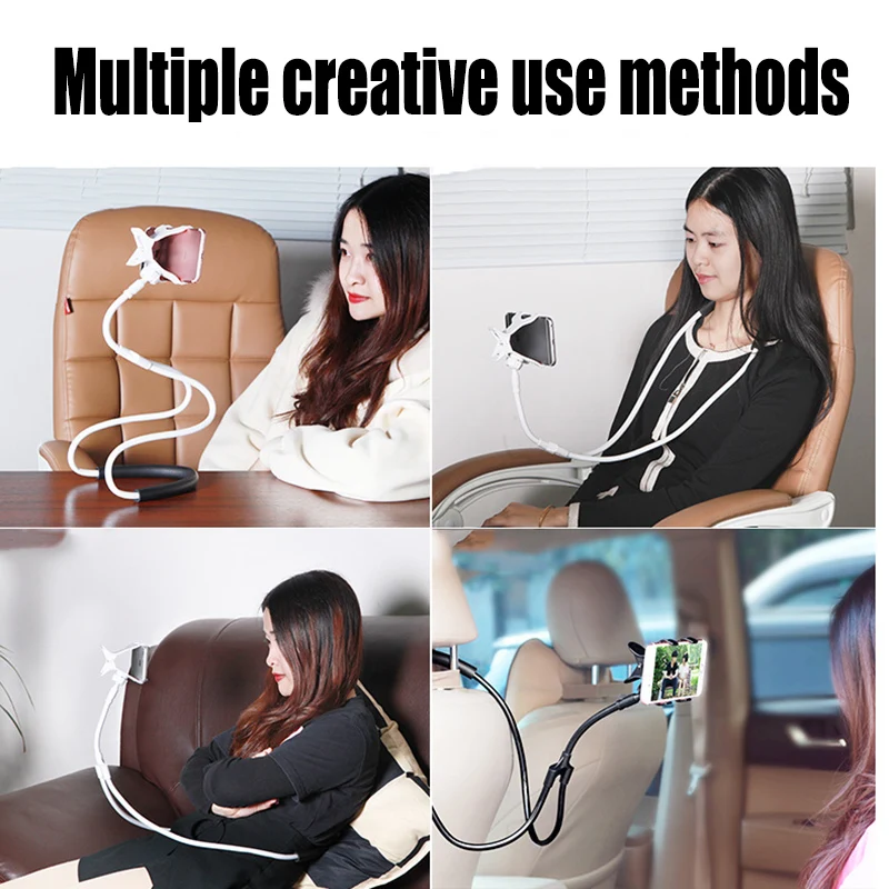 

Lazy Neck Decorative shelves Bed Phone Holder Stand Universal 360 Degree Rotation Desk Mount Anti-skid Bracket for Phone
