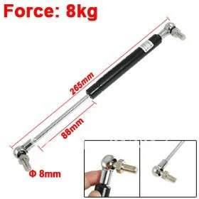 

8kg 17.6lb Force Ball Studs Lift Strut Automotive Gas Spring 10.4