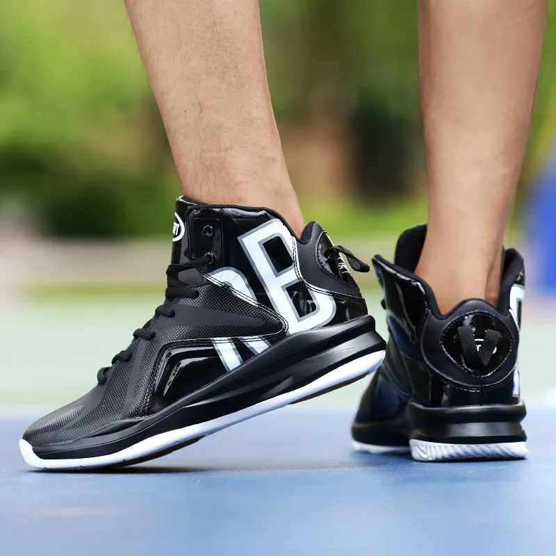 De los hombres transpirables zapatos de baloncesto high-top zapatos de deporte cesta homme amortiguación zapatillas de deporte de hombre al aire libre Atlético zapatos de baloncesto De los hombres transpirables zapatos de baloncesto high-top zapatos de deporte cesta homme amortiguación zapatillas de deporte de hombre al aire libre Atlético zapatos de baloncesto