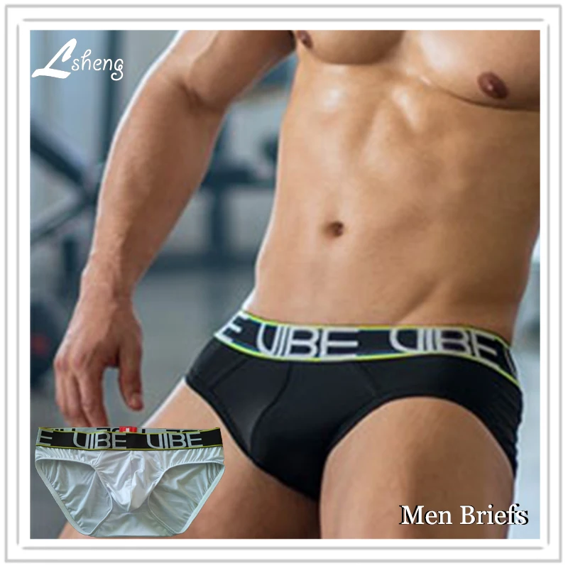 

New Brand Men's Underwears Fashion Ac Ultra-thin Men Brief Shorts Male Briefs Man Underwear Panties 1Pcs FreeShipping