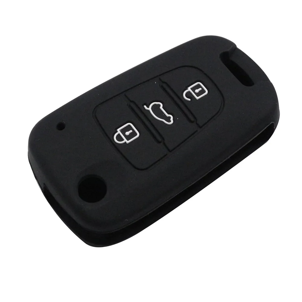 Складной чехол для ключей автомобиля с 3 кнопками для Kia RIO K2 K5 Sportage Sorento