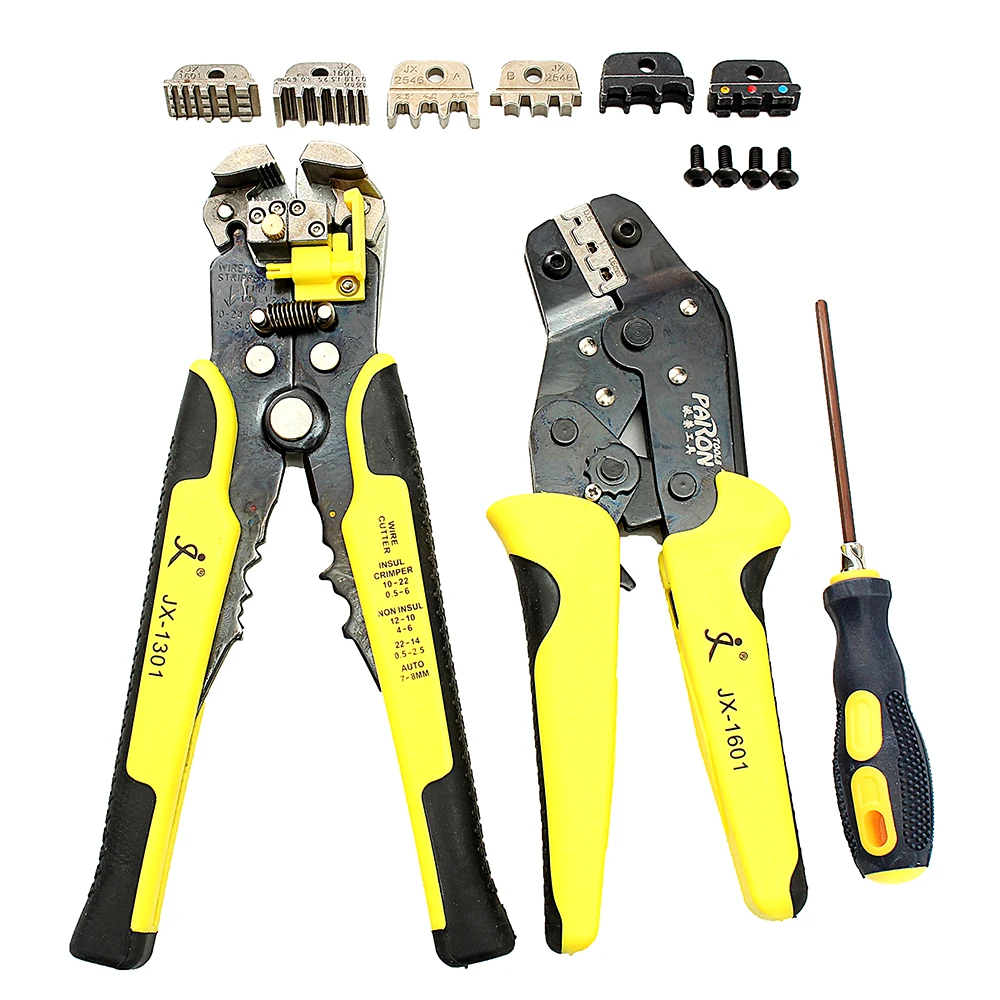 

4 In 1 Multitool Wire Crimper Engineering Ratcheting Terminal Crimping Tool Plier Cord End Terminals with Wire Stripper