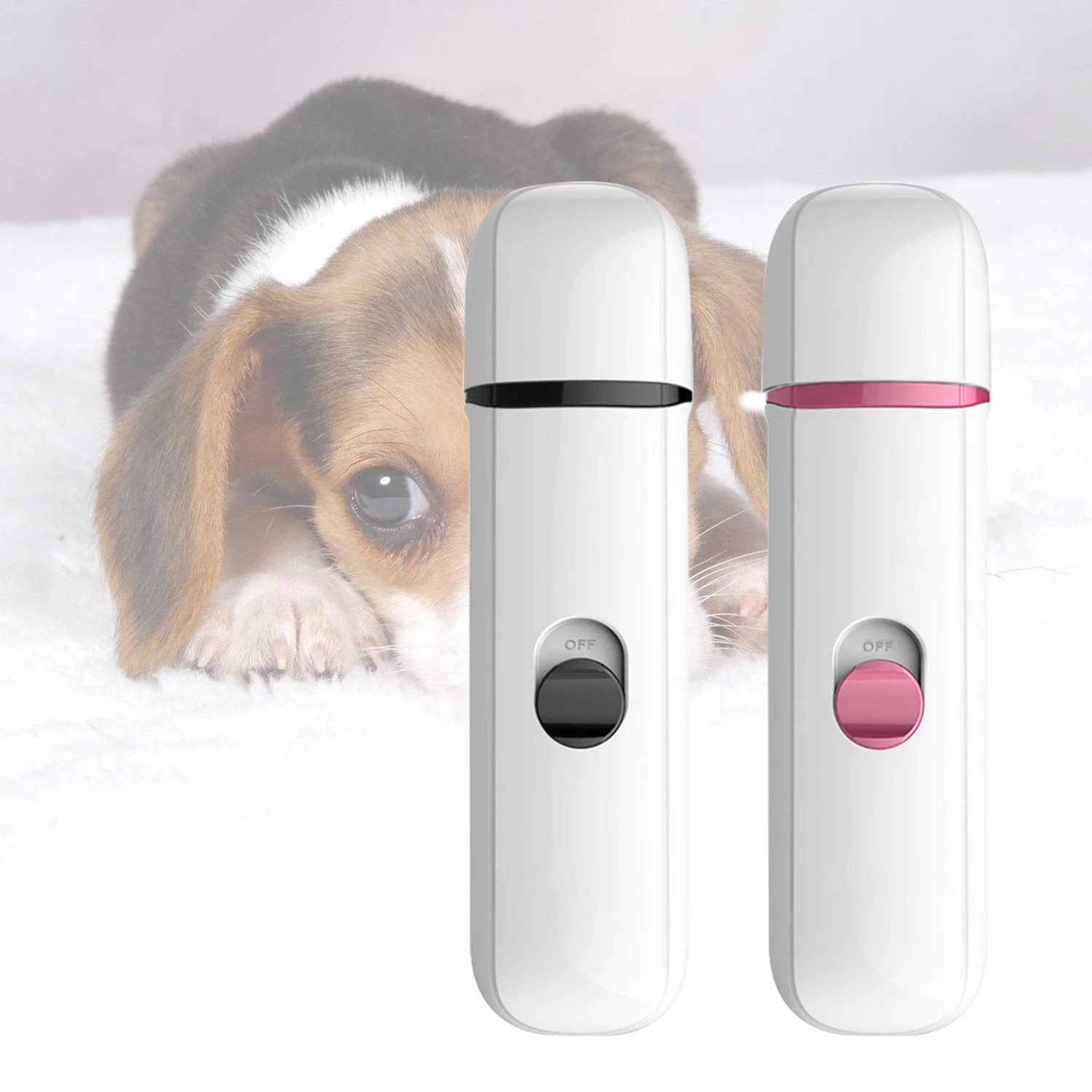 Behogar Portable Electric Ultra Quiet Pet Dog Cat Nail Grinder Trimmer