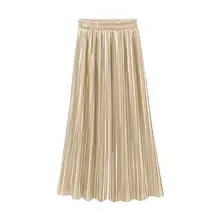 Пляжные вечерние женские однотонные свободные комплект пуловер+ кожаная юбка длинная юбка макси