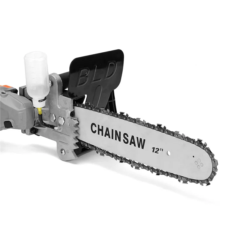 

12 Inch Electric Chain Saw Converter Chainsaw Bracket Woodworking Tool Tree Felling Saw Changed M10 Angle Grinder Into Chain Saw