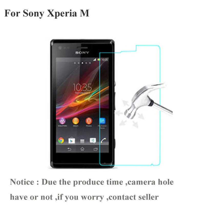 Защитная пленка для экрана из закаленного стекла 2.5D Sony Xperia M Dual C2004 C2005 C1904 C1905