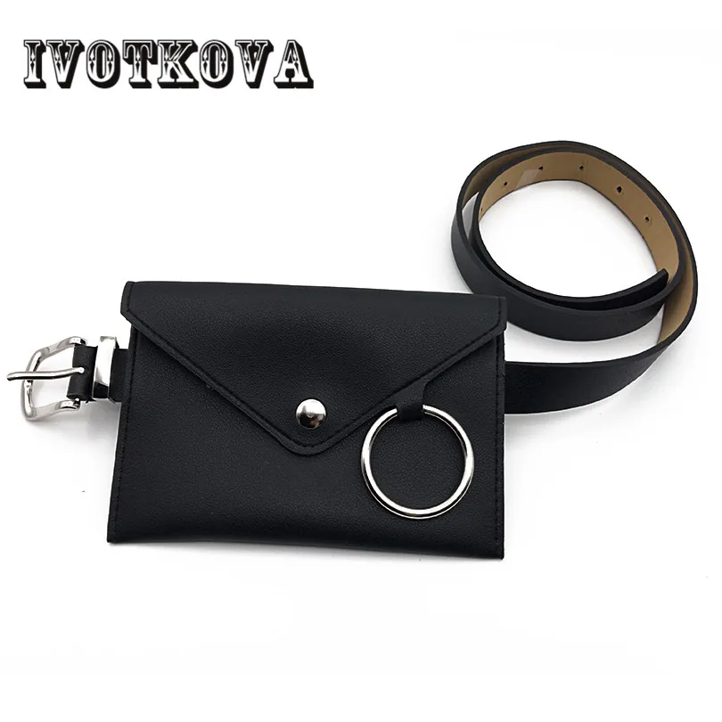 IVOTKOVA, модная Женская поясная сумка, поясная сумка для путешествий, Женская однотонная сумка на бедрах, женская маленькая сумочка, украшение на замок
