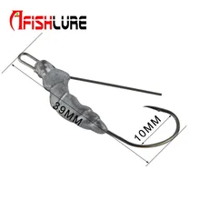 Свинцовая блесна, 3g, с функцией мягкие крючки для Червяков креветки Тип рыболовный крючок 4 шт./пакет дергающаяся Рыбная анти-дно приманка со свинцовым крюк для приманки для рыбалки