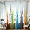 Gradient Color Modern Curtains for Living Room Bedroom Sheer Fabrics Voile Tulle Curtains Window Decoration Drapes 2