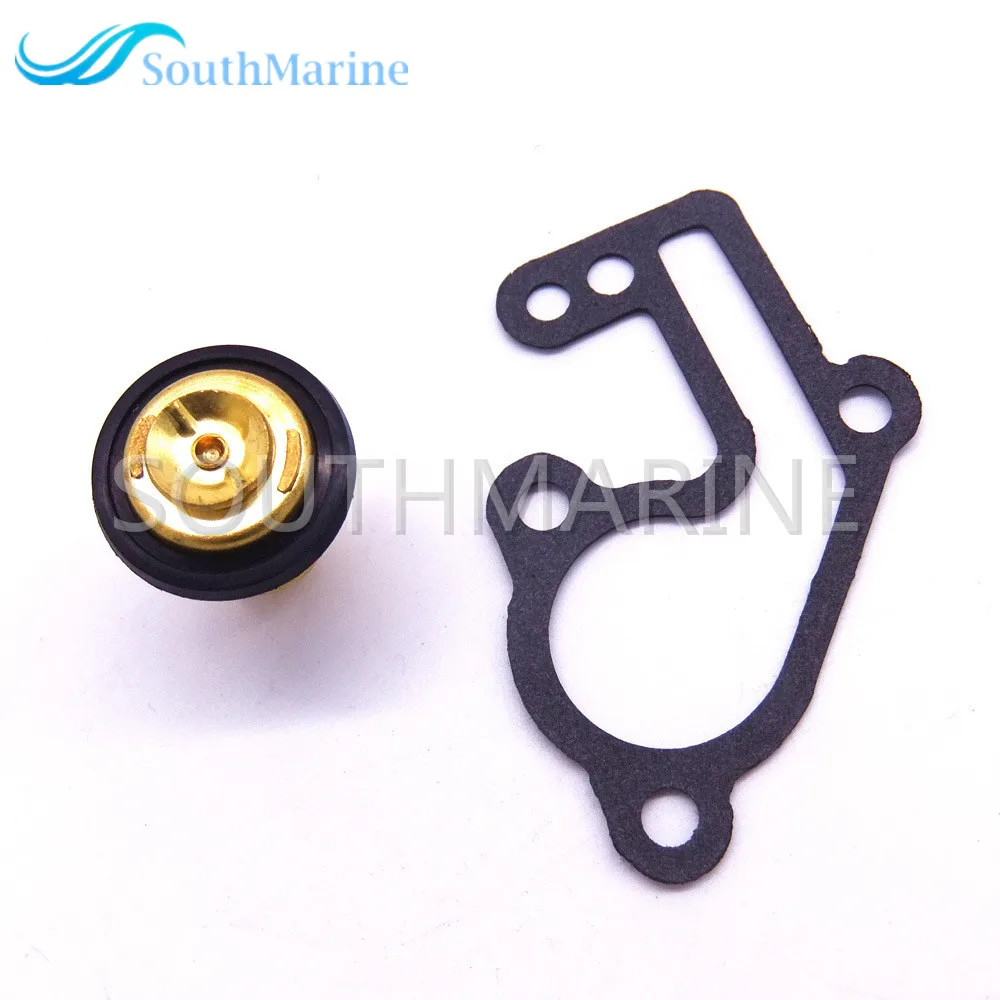 6E5-12411-00 Thermostat 682-12414-A1 Gasket for Yamaha 9.9hp 15hp 2-Stroke E9.9B