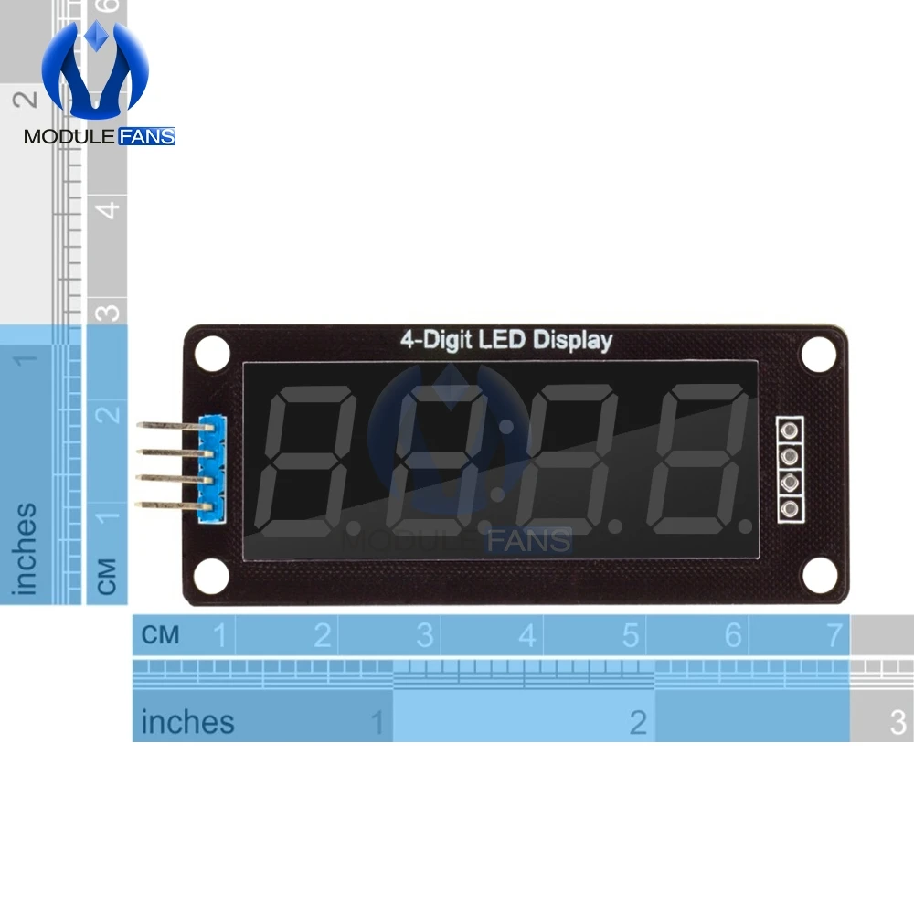 TM1637 4-Digit Digital LED 0.56 Display Tube Decimal 7 Segments Clock Double Dots Module 0.56 inch White Display Arduino led digital tube display