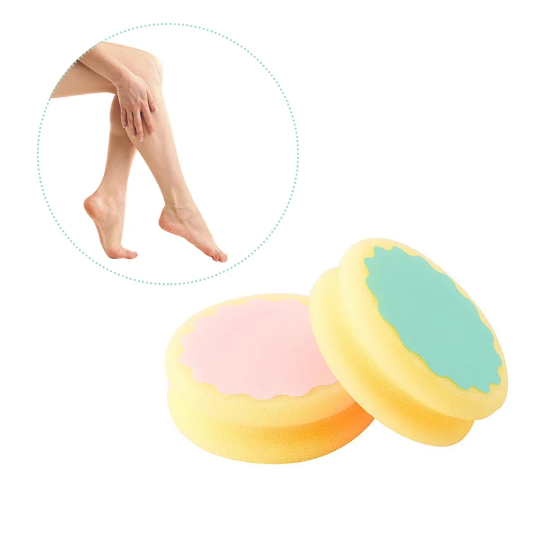 2Pcs Magic Painless Hair Removal Depilation Sponge Pad Remove Hair