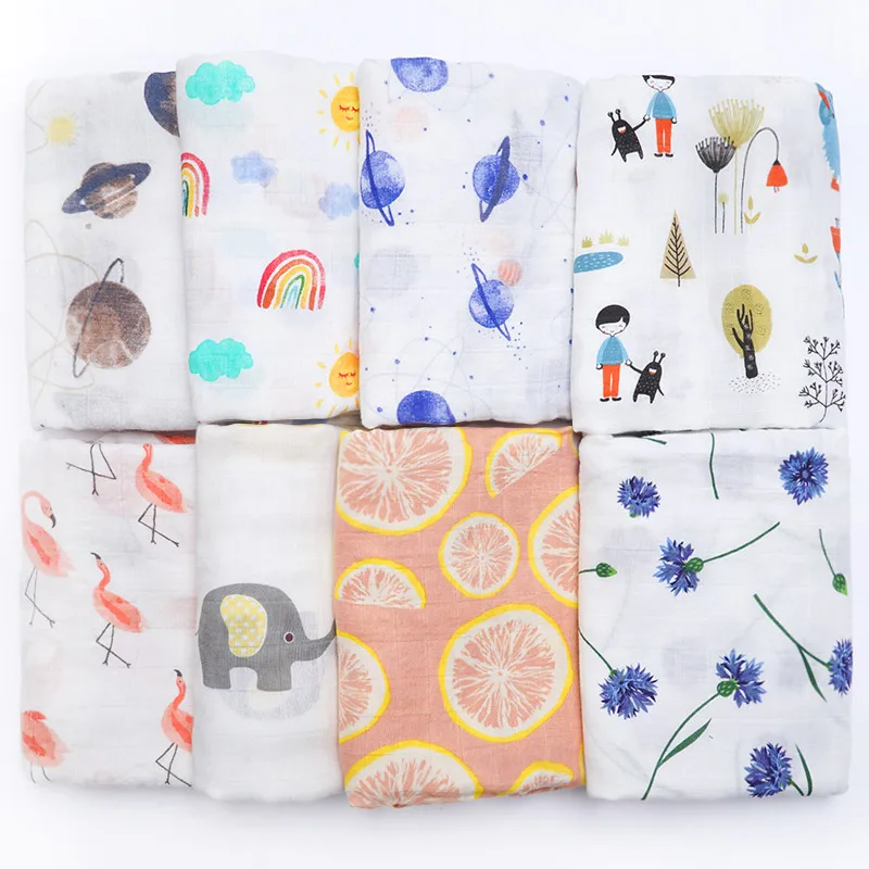 Муслинлайф 2019 трендовые товары детское Пеленальное Одеяло бамбуковое хлопковое