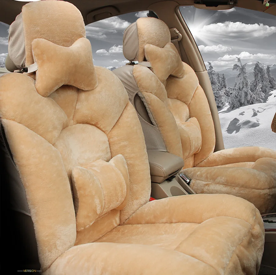 Автомобильные плюшевые чехлы для сидений автомобиля для ford mondeo 4 chrysler 300c peugeot 205 kia cerato k3 mitsubishi carisma