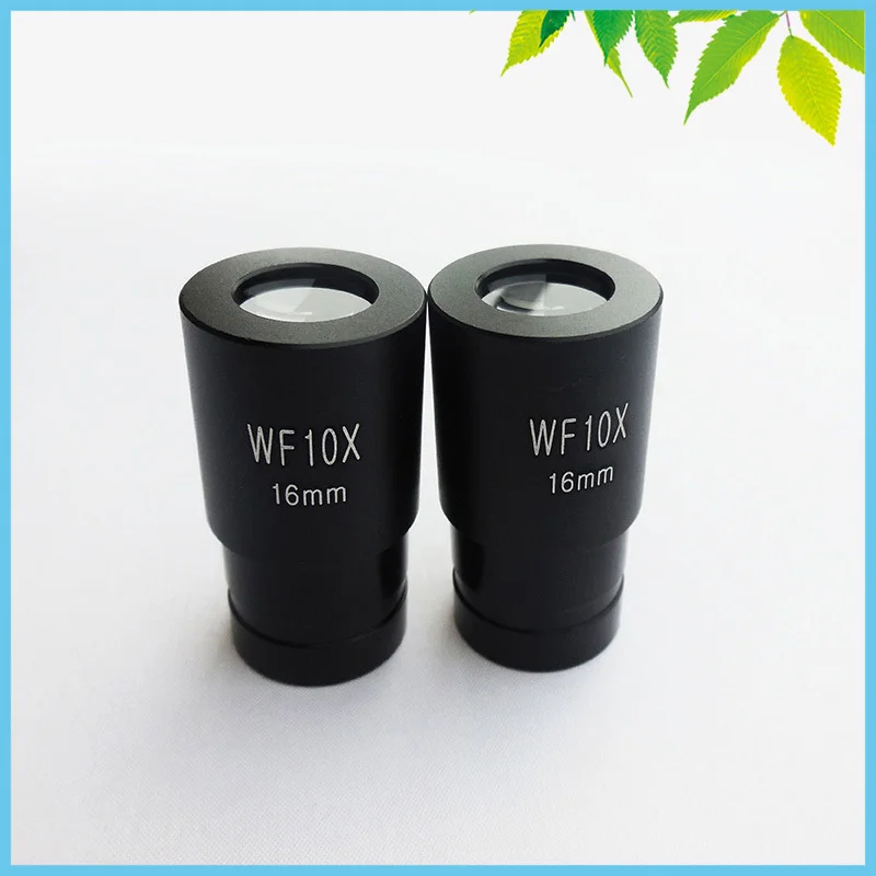

2 PCS Biological Microscope WF10X Eyepiece 16mm Optical Lens with Mounting Size 23.2mm
