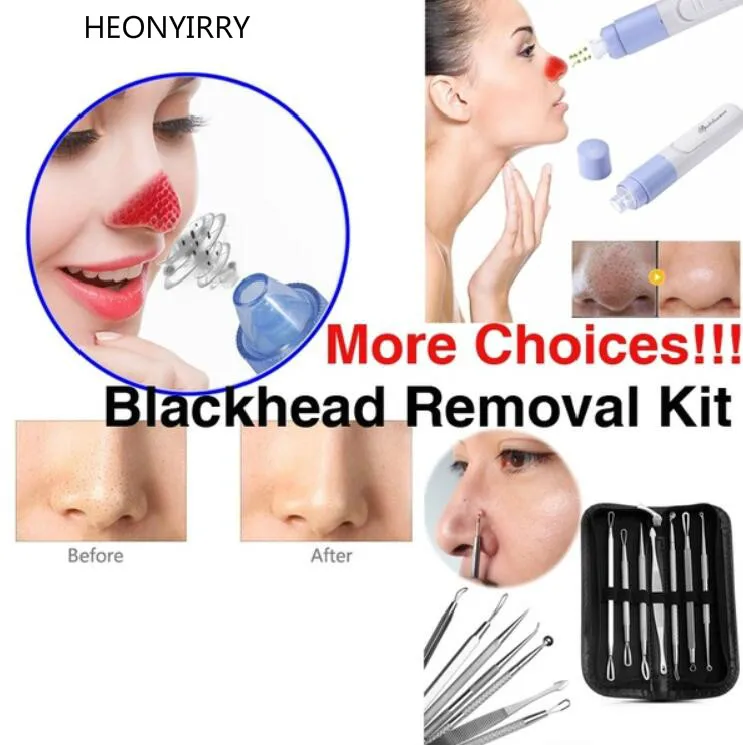

3 4 5 8 Pc Stainless Steel Blackhead Remover Pore Cleanser Whitehead Pimple Spot Comedone Electric Acne Extractor Remover Popper