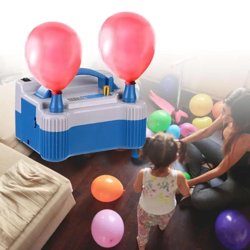 

Double Hole Inflatable Electric Air Balloon Pump Inflator Air Blower Pump