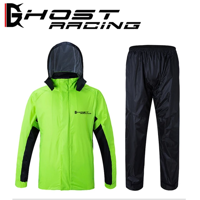 $US $76.29 GHOST RACING Motorcycle rain suit Motocross Riding Ventilate Sports Raincoat pants windproof waterproof outdoor Knight Rainwear