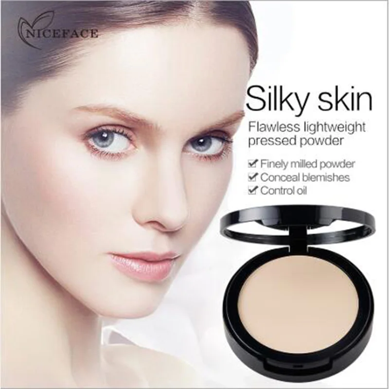 

NICEFACE Makeup Pores Cover Hide Face Pressed Powder Oil-control Lasting Base Concealer Powder Cosmetics