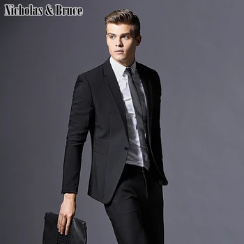 

N&B Men's Suit Business Formal Tuxedo Wedding Man Suits Large Dresses 2019 Slim Fit Groom Suit Latest Coat Pant Designs SR12