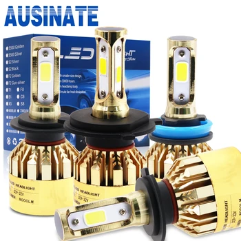 

H4 H7 H11 H1 H3 9005 9006 COB LED Car Headlight Bulb 72W 8000LM Automobile Headlamp Auto Front Fog Light Bulb 6500k Car Styling