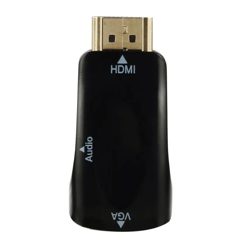 HDMI к VGA адаптер аудио кабель конвертер мужчин и женщин HD 1080P для ПК ноутбук ТВ коробка компьютер дисплей проектор Z2