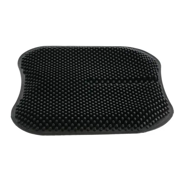 

Silica Gel Car Seat Cushion Non Slip Chair Pad For Office Truck Home Breathable Silicone Massage Seat 16.5 Inch Black